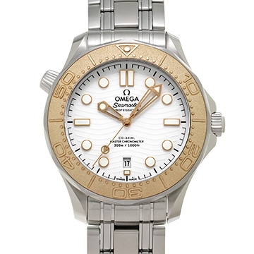 オメガ シーマスター ダイバー300 コーアクシャル マスタークロノメーター  パリ2024 522.21.42.20.04.001 ホワイト メンズ 時計 【中古】【wristwatch】