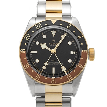 チューダー / チュードル ヘリテージ ブラックベイ GMT S&G 79833MN ブラック メンズ 時計 【中古】【wristwatch】