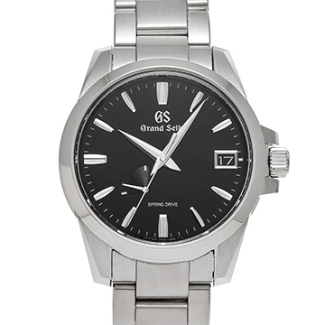 グランドセイコー ヘリテージコレクション スプリングドライブ SBGA227 ブラック メンズ 時計 【中古】【wristwatch】