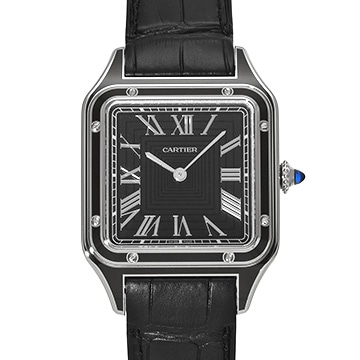 カルティエ サントス デュモン LM WSSA0046 ブラック メンズ 時計 【中古】【wristwatch】