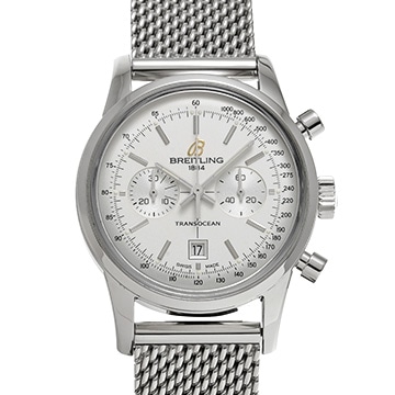 ブライトリング トランスオーシャン クロノ A4131012/G757 シルバー メンズ 時計 【中古】【wristwatch】