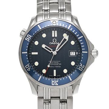 オメガ シーマスター ダイバー300 コーアクシャル 2220.80 ブルー メンズ 時計 【中古】【wristwatch】