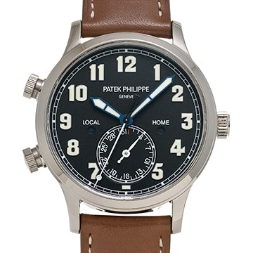 パテック フィリップ カラトラバ パイロット トラベルタイム 5524G-001 ブルー メンズ 時計 【中古】【wristwatch】