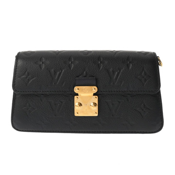 ルイ ヴィトン モノグラムアンプラント ウォレット オン チェーン メティス ノワール M82637 レザー レディース バッグ 【中古】【bag】