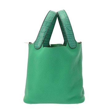 エルメス ピコタンロック タッチPM ヴェールコミック トリヨンクレマンス/アリゲーターマット レディース バッグ 【未使用】【bag】