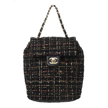 シャネル マトラッセ スモール バックパック マルチカラー ツイード レディース バッグ 【中古】【bag】