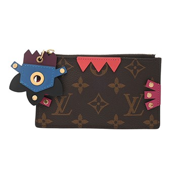 ルイ ヴィトン モノグラムトーテム ポシェットクレ ブラウン M61487 モノグラムキャンバス ユニセックス 財布 【中古】【purse】