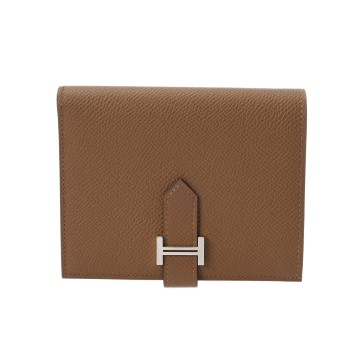 エルメス ベアン コンパクト アルザン ヴォーエプソン ユニセックス 財布 【未使用】【purse】