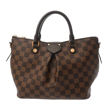 ルイ ヴィトン ダミエ シエナ PM 2WAY エベヌ N41545 ダミエキャンバス レディース バッグ 【中古】【bag】