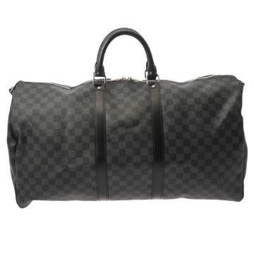 ルイ ヴィトン ダミエグラフィット キーポル バンドリエール 55 ブラック N41413 ダミエキャンバス メンズ バッグ 【中古】【bag】