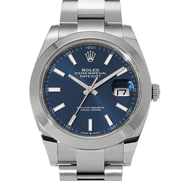 ロレックス デイトジャスト 41 126300 ブライトブルー メンズ 時計 【新品】【wristwatch】
