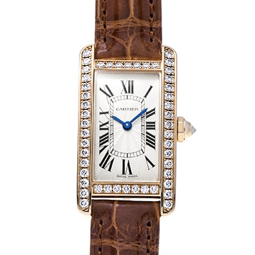 カルティエ タンク アメリカン WJTA0028 シルバー ユニセックス 時計 【中古】【wristwatch】