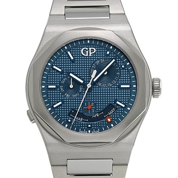 ジラール ペルゴ ロレアート 42mm パーペチュアル カレンダー 81035-11-431-11A ブルー メンズ 時計 【中古】【wristwatch】