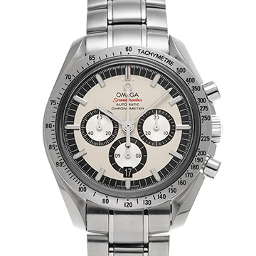 オメガ スピードマスター レジェンド ミハエル・シューマッハ 2005 3506.31 ホワイト/シルバー メンズ 時計 【中古】【wristwatch】