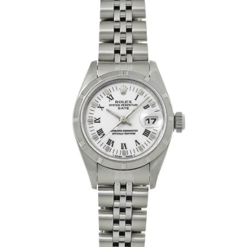 ロレックス オイスターパーペチュアル 69190 ホワイト レディース 時計 【中古】【wristwatch】