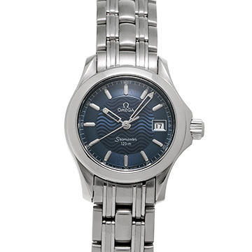 オメガ シーマスター 120 クォーツ 2581.81 ブルー レディース 時計 【中古】【wristwatch】