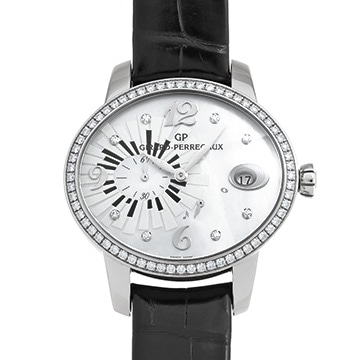 ジラール ペルゴ キャッツアイ フランソアペルゴアワード 80486D11A1546-CK6A ホワイトシェル/ダイヤモンド メンズ 時計 【中古】【wristwatch】