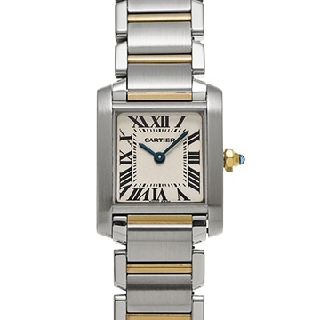 カルティエ タンク フランセーズ SM W51007Q4 シルバー レディース 時計 【中古】【wristwatch】