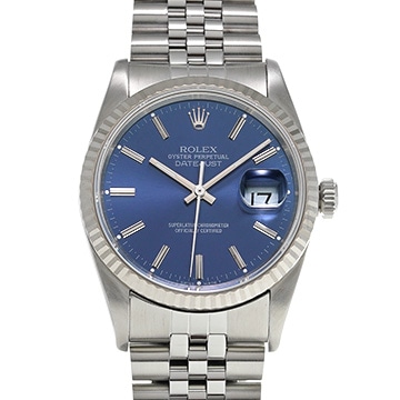 ロレックス デイトジャスト 16234 ブルー メンズ 時計 【中古】【wristwatch】