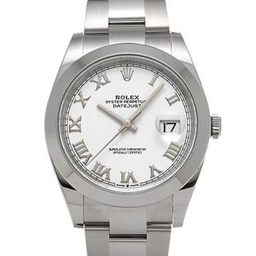 ロレックス デイトジャスト 41 126300 ホワイト メンズ 時計 【中古】【wristwatch】