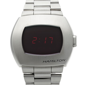 ハミルトン アメリカンクラシック PSR デジタルクォーツ H52414130 ブラック メンズ 時計 【中古】【wristwatch】