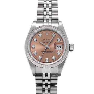 ロレックス デイトジャスト 69174G ピンク/ダイヤモンド レディース 時計 【中古】【wristwatch】