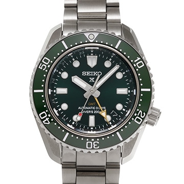 セイコー プロスペックス ダイバースキューバ 1968 メカニカルダイバーズ 現代デザイン GMT SBEJ009 グリーン メンズ 時計 【中古】【wristwatch】