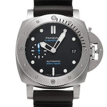 パネライ サブマーシブル PAM02973 ブラック メンズ 時計 【中古】【wristwatch】