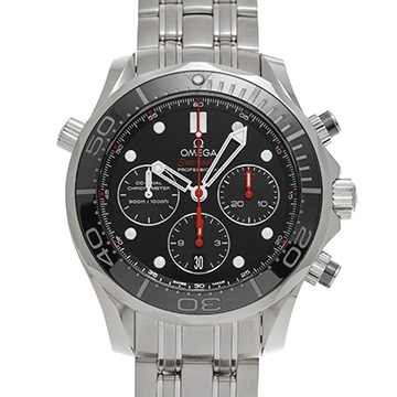 オメガ シーマスター ダイバー300 コーアクシャル クロノグラフ 212.30.44.50.01.001 ブラック メンズ 時計 【中古】【wristwatch】