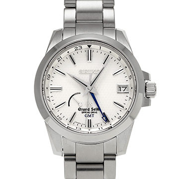 グランドセイコー スプリングドライブ GMT SBGE009 ホワイト メンズ 時計 【中古】【wristwatch】