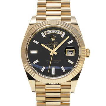 ロレックス デイデイト 40 228238A ブラック/ダイヤモンド メンズ 時計 【中古】【wristwatch】