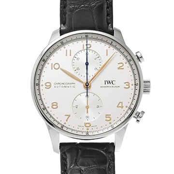 IWC ポルトギーゼ クロノグラフ IW371604 シルバー メンズ 時計 【中古】【wristwatch】