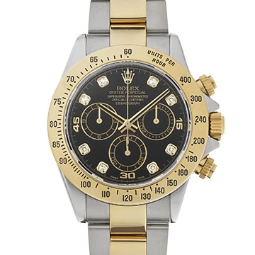 ロレックス コスモグラフ デイトナ 116523G ブラック/ダイヤモンド メンズ 時計 【中古】【wristwatch】