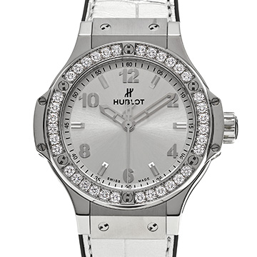 ウブロ ビッグバン モノクローム スチール ダイヤモンド 361.SX.4310.LR.1204.JPN18 シルバー ユニセックス 時計 【中古】【wristwatch】