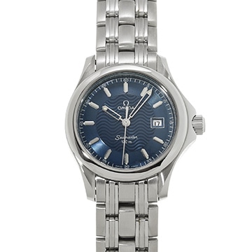 オメガ シーマスター 120 クォーツ 2571.81 ブルー レディース 時計 【中古】【wristwatch】