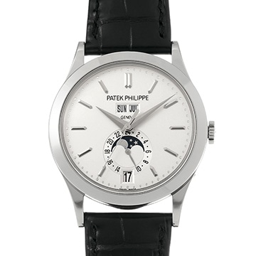 パテック フィリップ アニュアルカレンダー ムーンフェイズ 5396G-011 シルバー メンズ 時計 【中古】【wristwatch】
