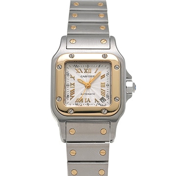 カルティエ サントス ガルベ SM 20th W20045C4 シルバー レディース 時計 【中古】【wristwatch】