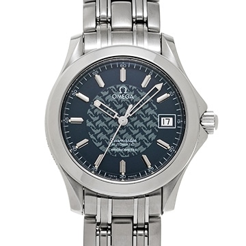 オメガ シーマスター 120 ジャック・マイヨール 1997 2500.80 ブルー メンズ 時計 【中古】【wristwatch】