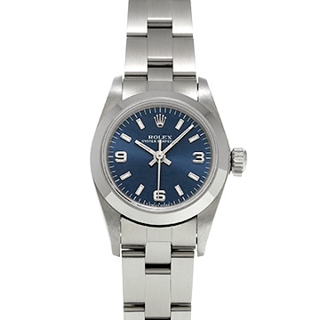 ロレックス オイスターパーペチュアル 67180 ブルー レディース 時計 【中古】【wristwatch】