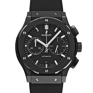 ウブロ クラシックフュージョン クロノグラフ ブラックマジック 521.CM.1171.RX マットブラック メンズ 時計 【中古】【wristwatch】