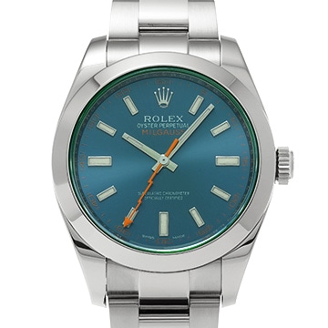 ロレックス ミルガウス 116400GV Zブルー メンズ 時計 【中古】【wristwatch】