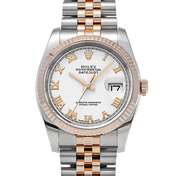 ロレックス デイトジャスト 116231 ホワイト メンズ 時計 【中古】【wristwatch】