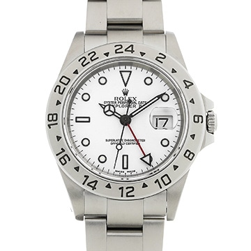 ロレックス エクスプローラーII 16570 ホワイト メンズ 時計 【中古】【wristwatch】