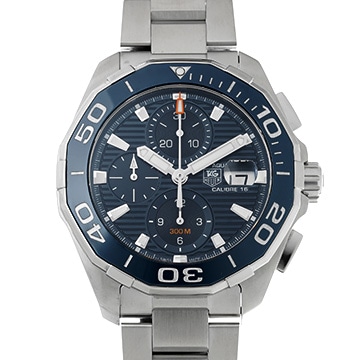 タグ ホイヤー アクアレーサー キャリバー16 クロノグラフ CAY211B.BA0927 ブルー メンズ 時計 【中古】【wristwatch】