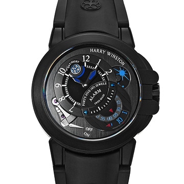 ハリー ウィンストン オーシャン プロジェクト Z6 ブラックエディション OCEMAL44ZZ004 ブラック メンズ 時計 【中古】【wristwatch】