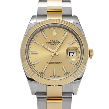 ロレックス デイトジャスト 41 126333 シャンパン メンズ 時計 【中古】【wristwatch】