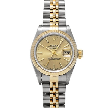 ロレックス デイトジャスト 69173 シャンパン レディース 時計 【中古】【wristwatch】