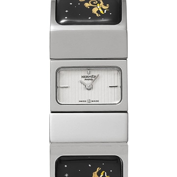 エルメス ロケ LO1.210 シルバー レディース 時計 【中古】【wristwatch】