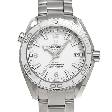 オメガ シーマスター プラネットオーシャン 600 コーアクシャル 232.30.42.21.04.001 ホワイト メンズ 時計 【中古】【wristwatch】
