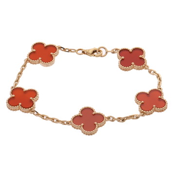 ヴァン クリーフ&アーペル ヴィンテージアルハンブラ ブレスレット 5P ゴールド K18イエローゴールド YG レディース ジュエリー 【中古】【jewelry】